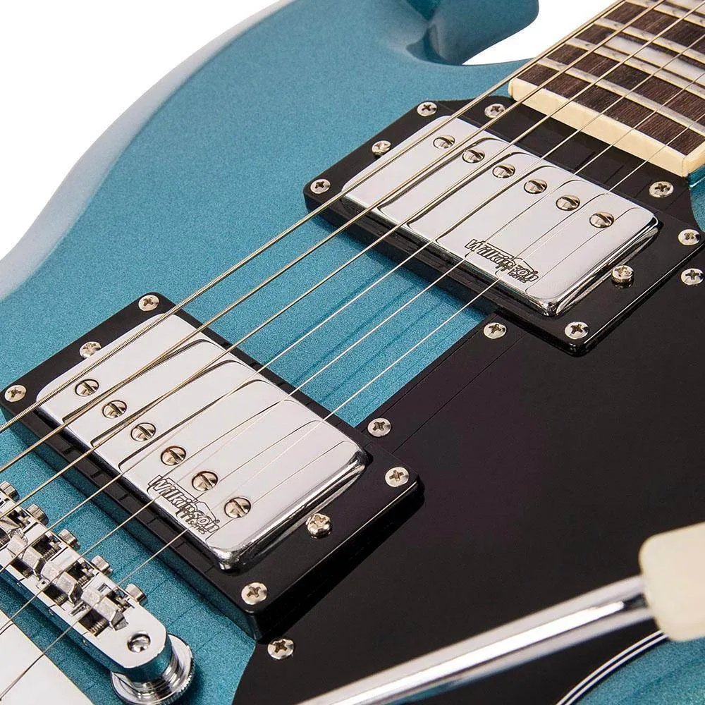 Vintage VS6V ReIssued with vintage style Vibrato ~ Gun Hill Blue
