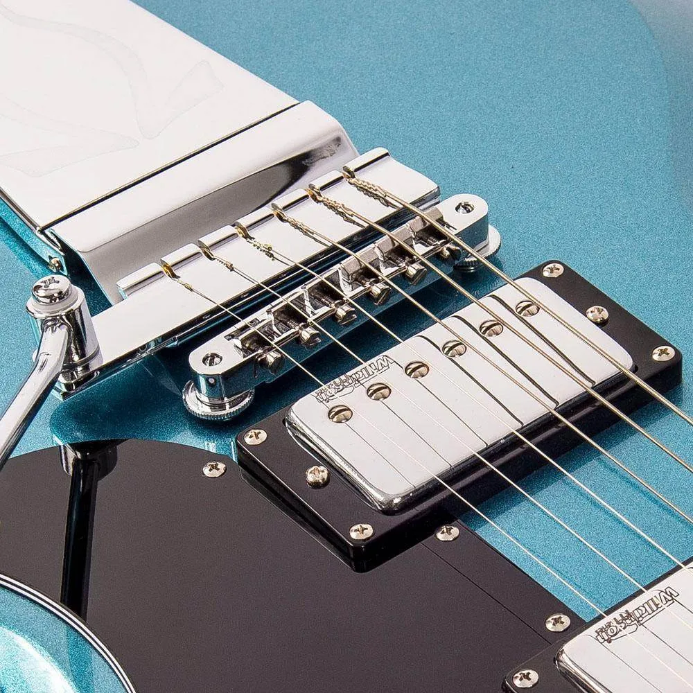Vintage VS6V ReIssued with vintage style Vibrato ~ Gun Hill Blue