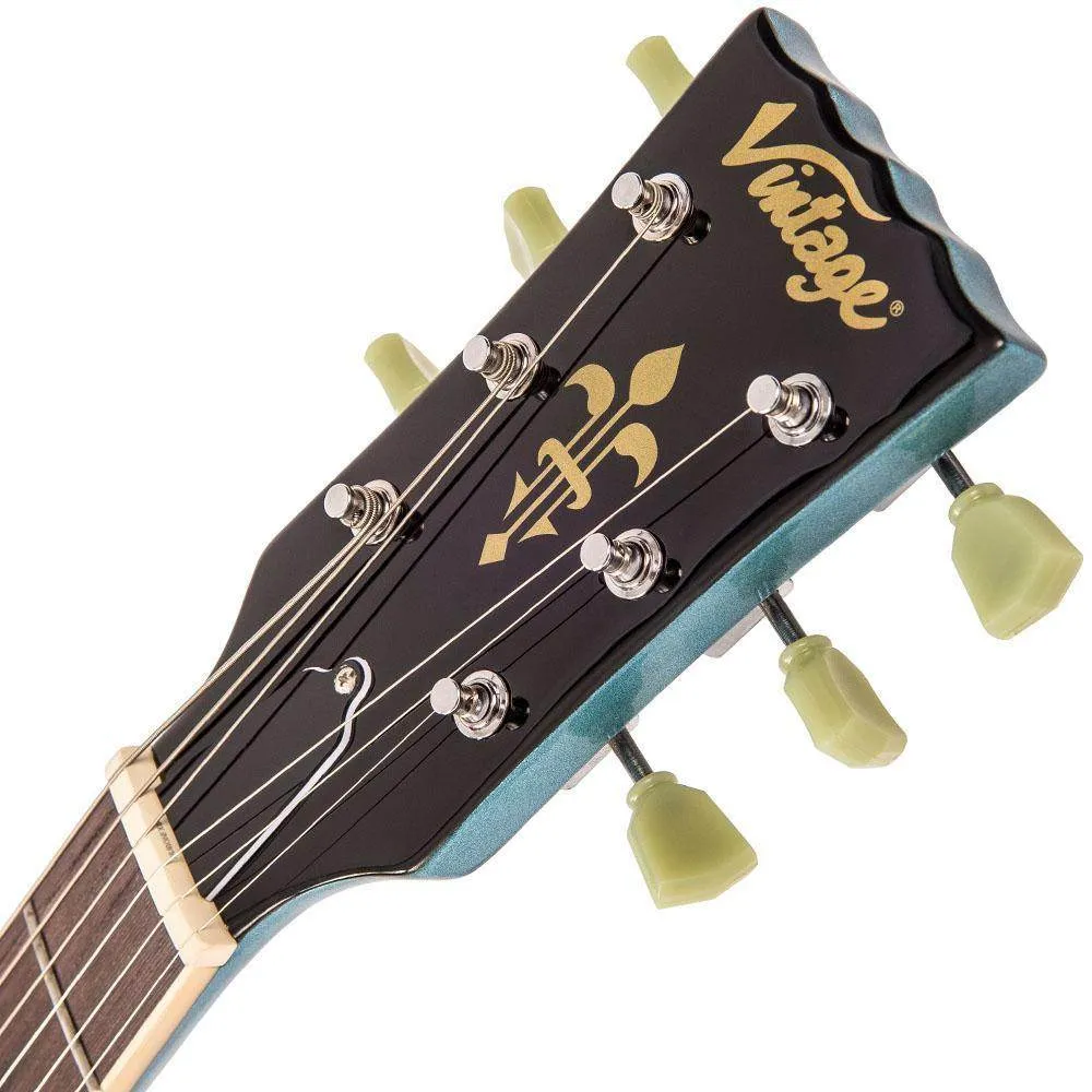 Vintage VS6V ReIssued with vintage style Vibrato ~ Gun Hill Blue