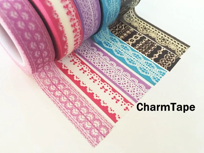 Washi Tape - delicate lace pattern 15mm WT1011