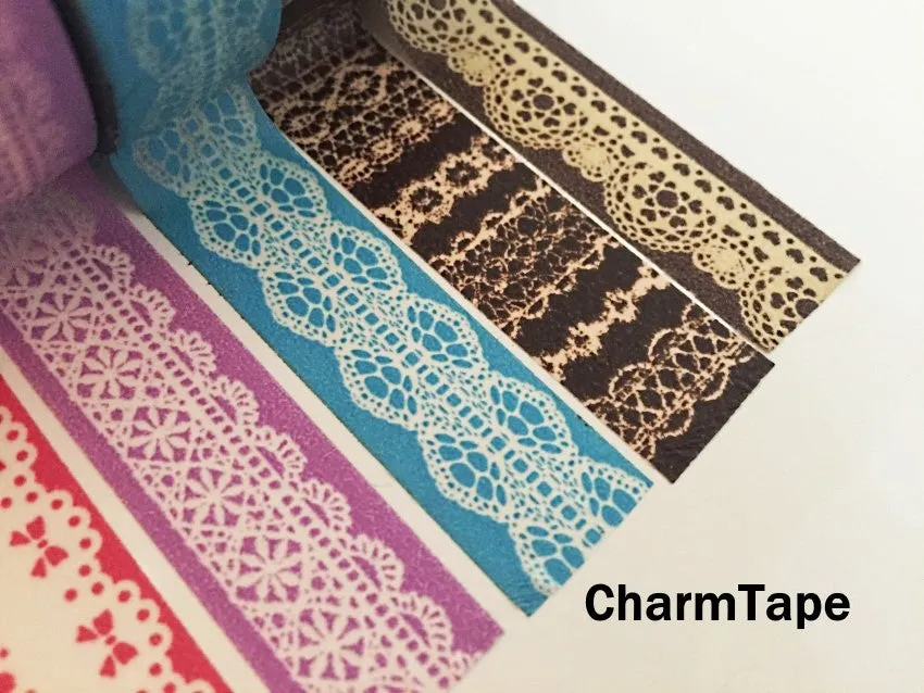 Washi Tape - delicate lace pattern 15mm WT1011