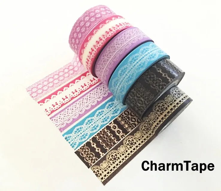 Washi Tape - delicate lace pattern 15mm WT1011