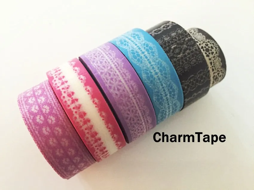 Washi Tape - delicate lace pattern 15mm WT1011