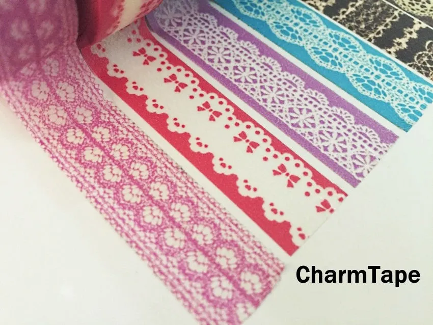 Washi Tape - delicate lace pattern 15mm WT1011