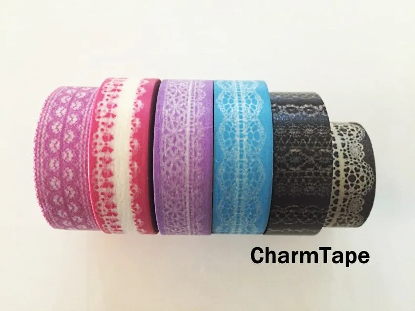 Washi Tape - delicate lace pattern 15mm WT1011