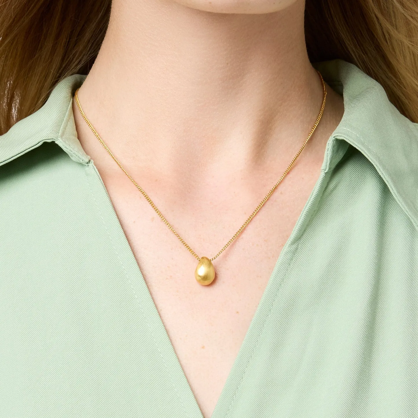 Wave Delicate Necklace (Gold)