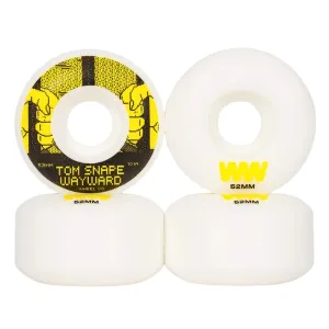 Wayward Wheels 52mm Tom Snape Classic Pro Wheels - White Yellow