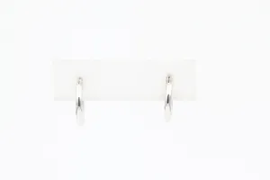 White Gold Small Classic Hoop Earrings