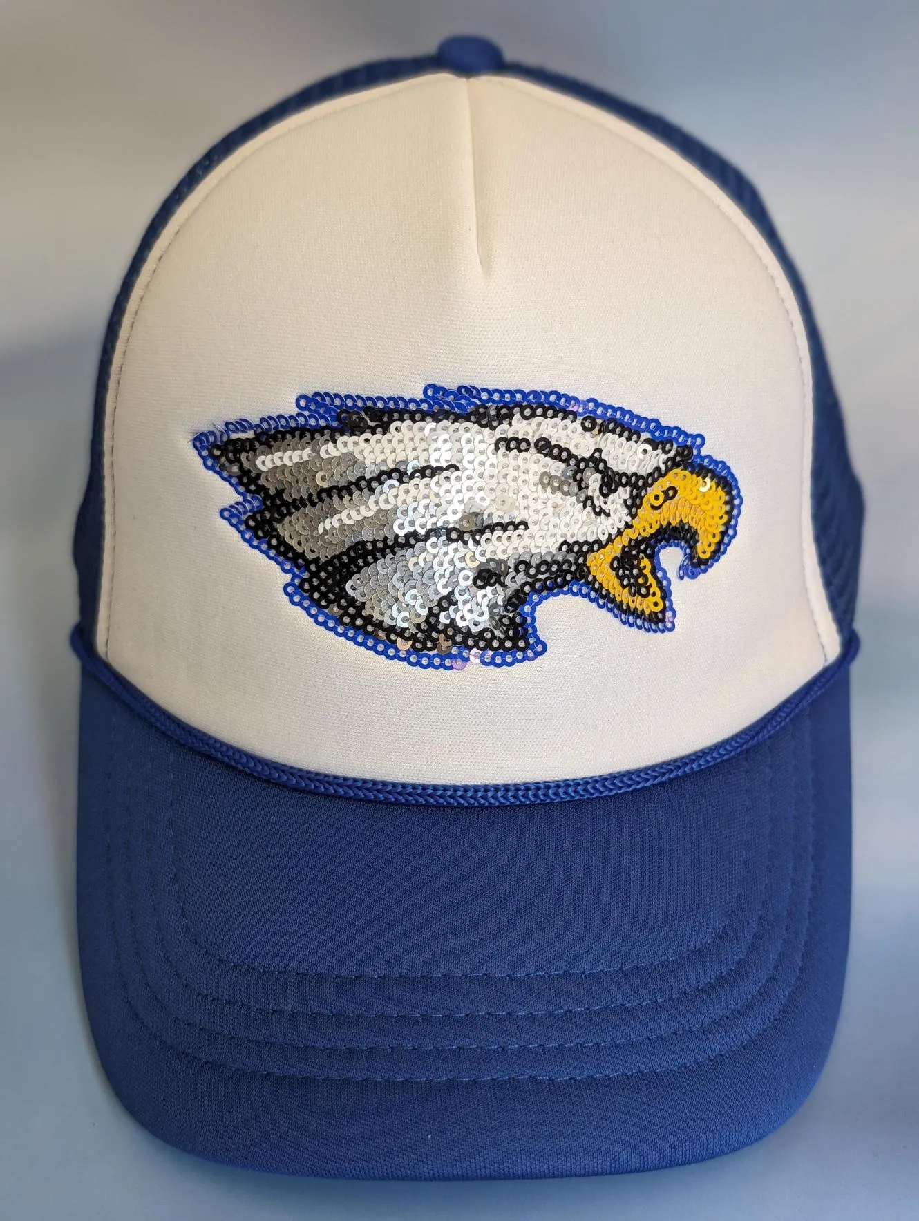 Wholesale | Eagle Pride Hat | Sequin Embroidery Trucker Hat