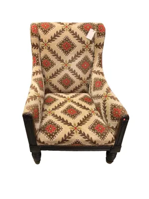 William IV Period Ebonized Oak Library Chair