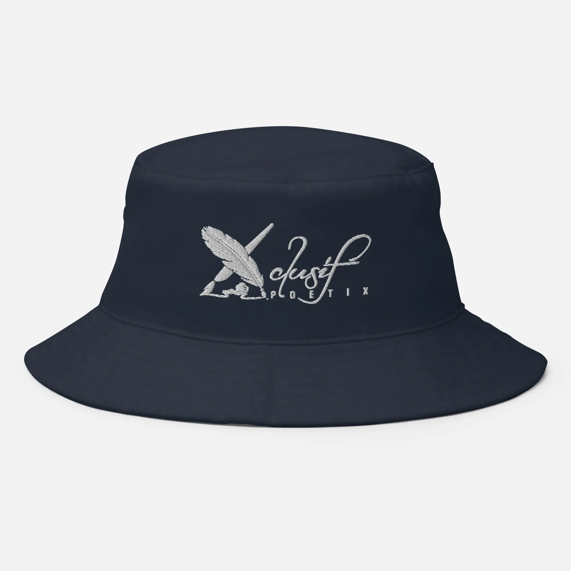 XCLIUSIF POETIX WHITE LOGO Embroidery Bucket Hat