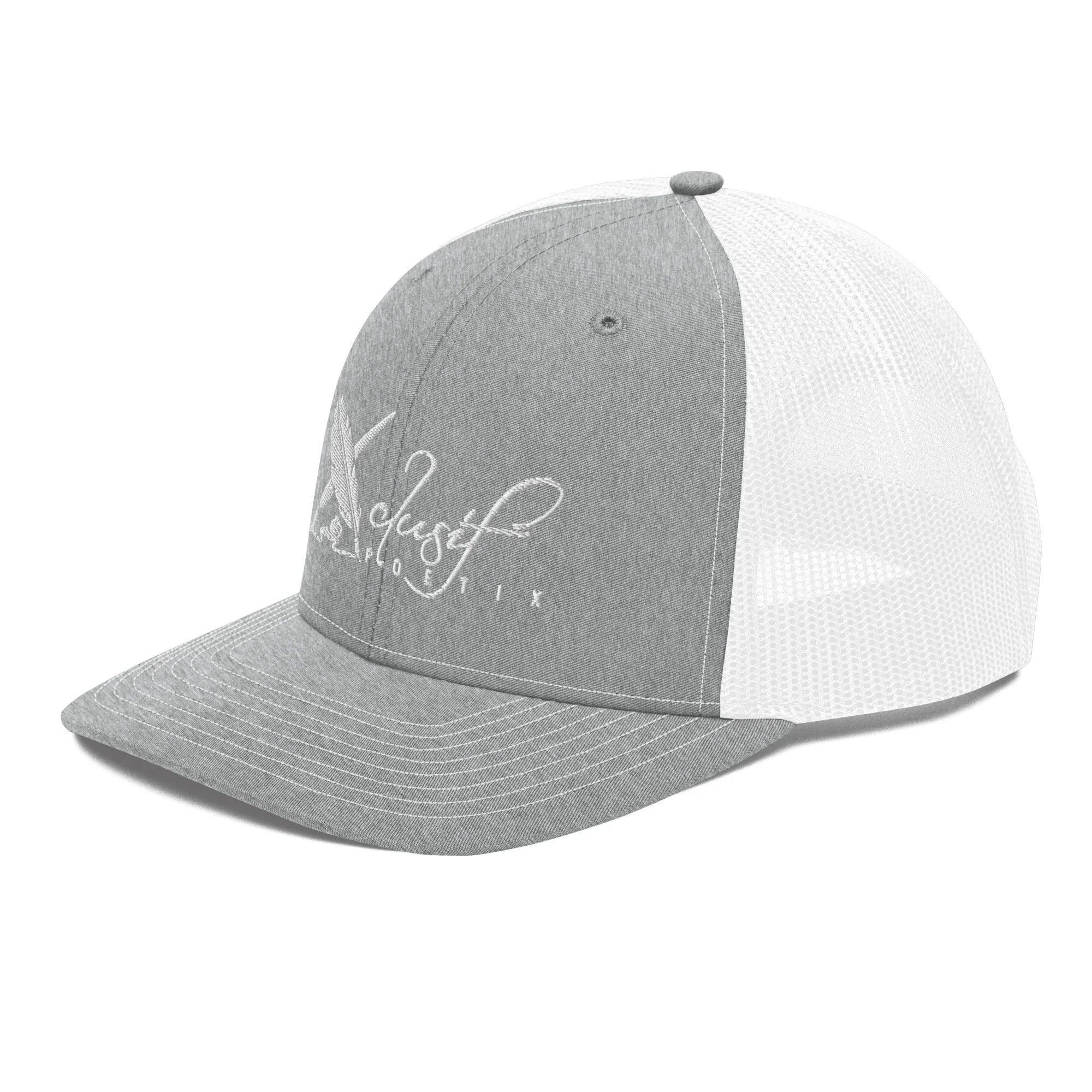 XCLUSIF POETIX WHITE LOGO Snapback Trucker Cap