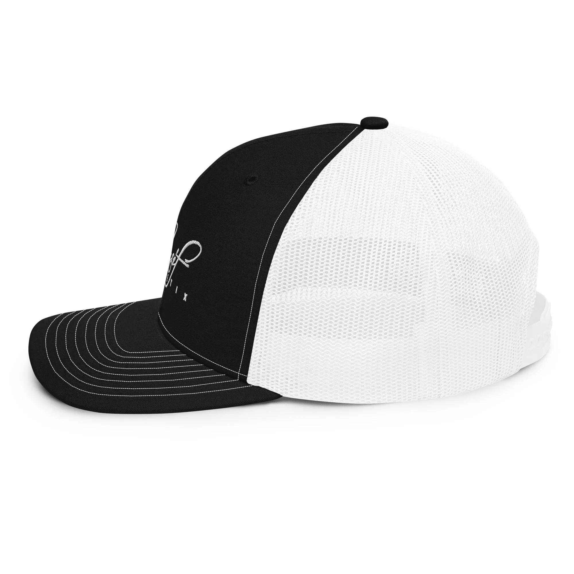 XCLUSIF POETIX WHITE LOGO Snapback Trucker Cap