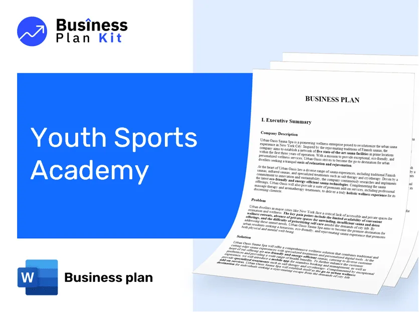Youth Sports Academy Business Plan Example