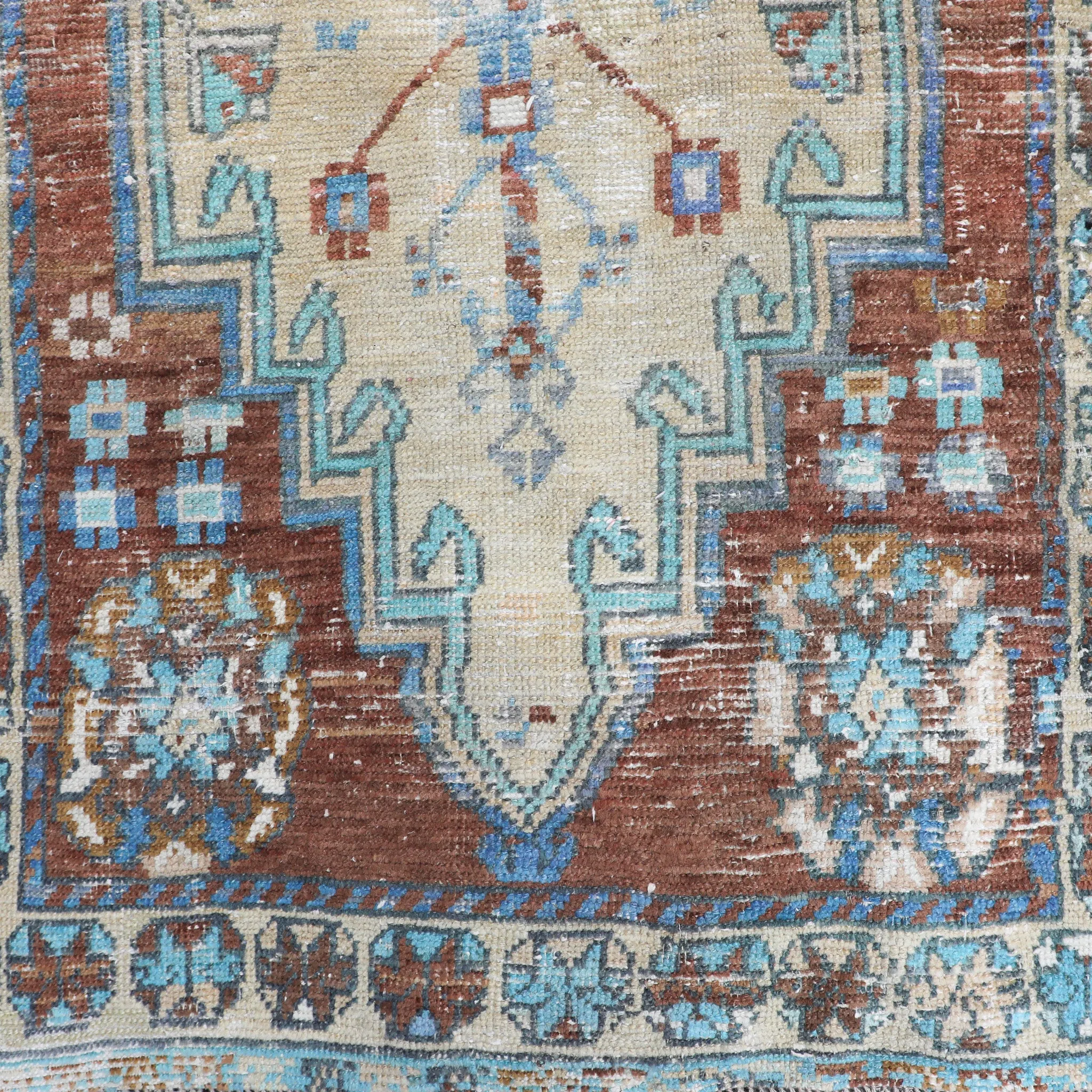Z357 Handwoven Vintage Rug 3x9’7